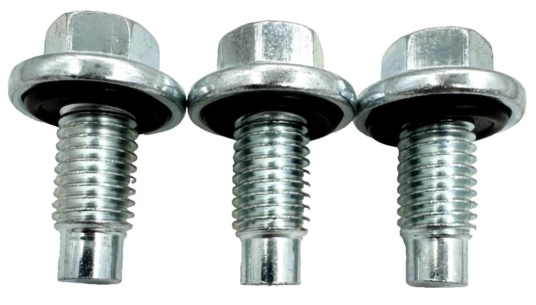 3pc 15mm-12X1.75 Oil Drain Plug (11519933 / 9L8Z-6730A) for Ford F-150 2011-2024