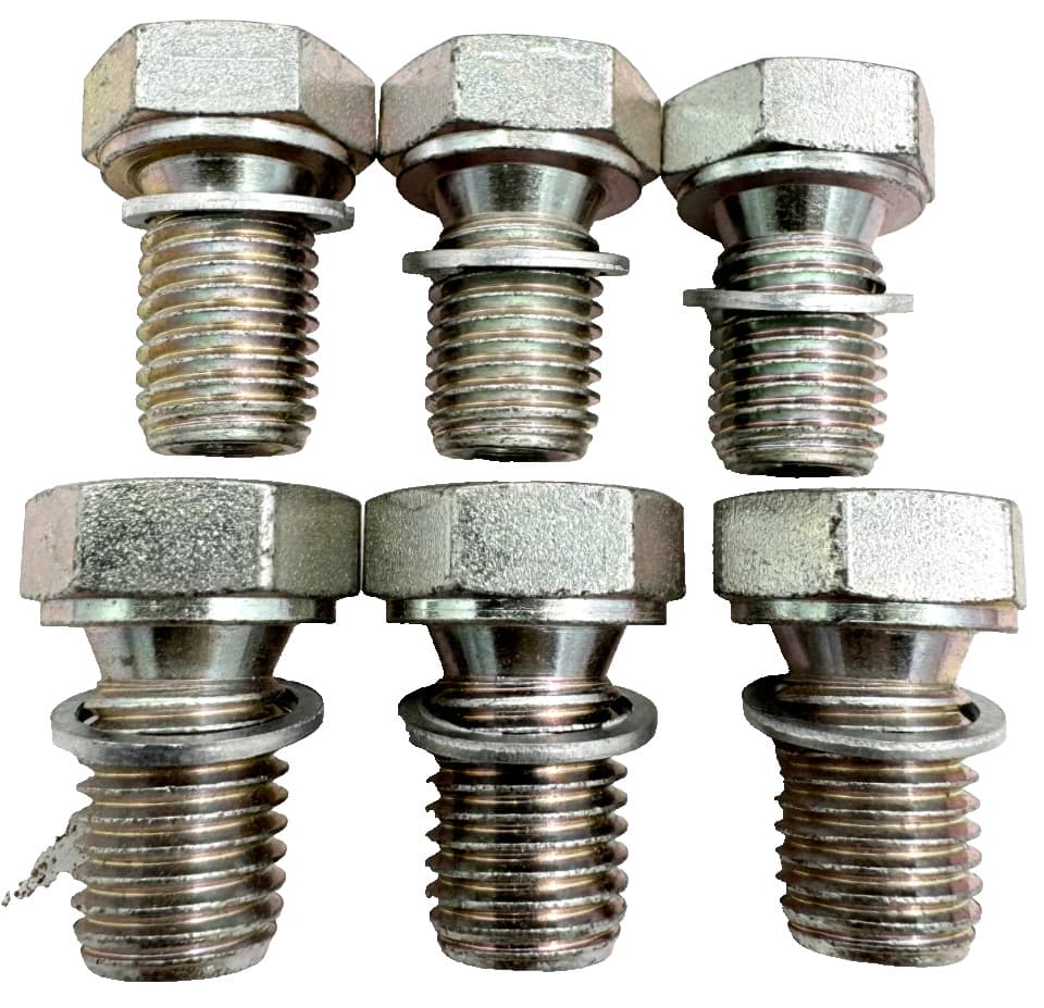 6pc 17mm-12X1.5 Oil Drain Plug 78-94 (11131273093) for BMW X5 2001-2021 3.0L