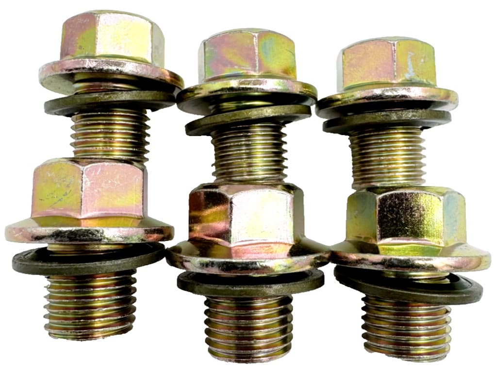 6pc 14mm-12X1.25 Oil Drain Plug 77-38X (90341-12012) for Toyota RAV4 2004-2021