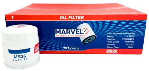 Marvel Synthetic Oil Filter MR26 (89017527) for Chevy Silverado 2500 HD-12pc